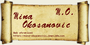 Mina Okošanović vizit kartica